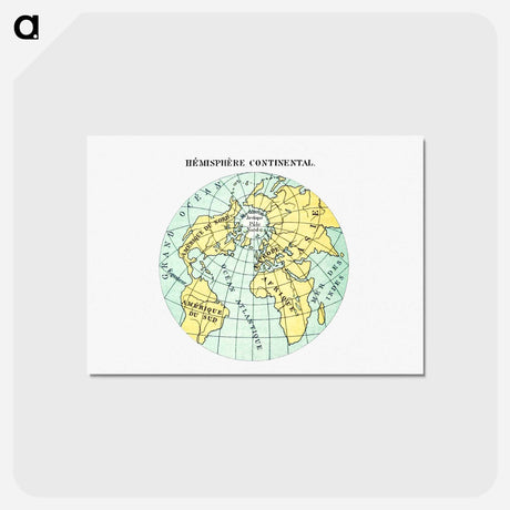 アートポストカード-World Atlas from Voyeur's Checklist, General Notions Of Mathematical Geography, Physical Geography, Political Geography, Geology, Biology and Anthropology For The Use Of Travelers, Students And People
 - 大英図書館 Postcard.