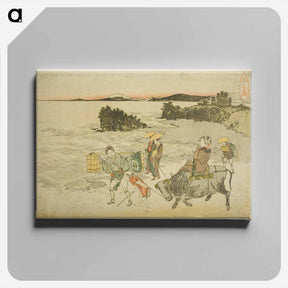 アートパネル-Enoshima - 葛飾 北斎 Canvas.