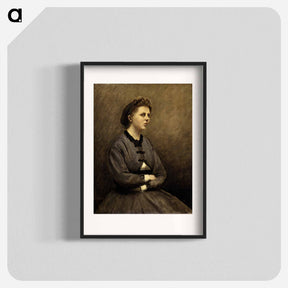 アートポスター-Mme de Larochenoire, Wife of the Painter
 - バーンズ・コレクション Poster.