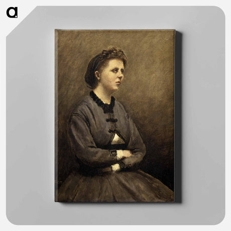 アートパネル-Mme de Larochenoire, Wife of the Painter
 - バーンズ・コレクション Canvas.