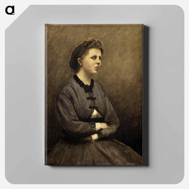 アートパネル-Mme de Larochenoire, Wife of the Painter
 - バーンズ・コレクション Canvas.