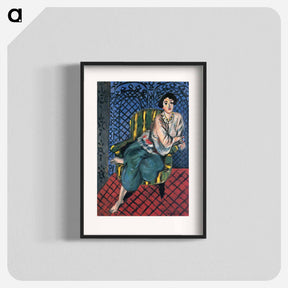 アートポスター-Woman sitting in a chair - アンリ マティス Poster.
