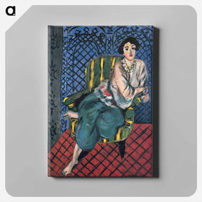 アートパネル-Woman sitting in a chair - アンリ マティス Canvas.
