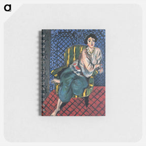 アートメモ帳-Woman sitting in a chair - アンリ マティス Memo.