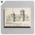 アートパネル-A View of the Antient Manor House of Fawkeshall or Vauxhall, Surrey
 - イェール大学アートギャラリー Canvas.