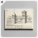 アートパネル-A View of the Antient Manor House of Fawkeshall or Vauxhall, Surrey
 - イェール大学アートギャラリー Canvas.