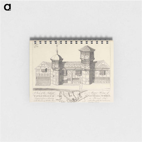 アートメモ帳-A View of the Antient Manor House of Fawkeshall or Vauxhall, Surrey
 - イェール大学アートギャラリー Memo.