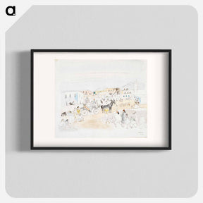アートポスター-Landscape with Carriage and Figures, Tunis
 - バーンズ・コレクション Poster.