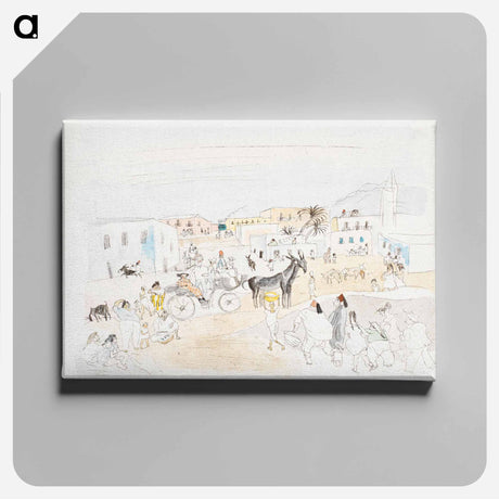アートパネル-Landscape with Carriage and Figures, Tunis
 - バーンズ・コレクション Canvas.