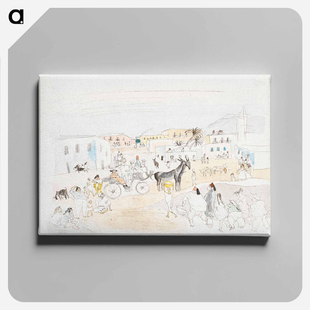 アートパネル-Landscape with Carriage and Figures, Tunis
 - バーンズ・コレクション Canvas.