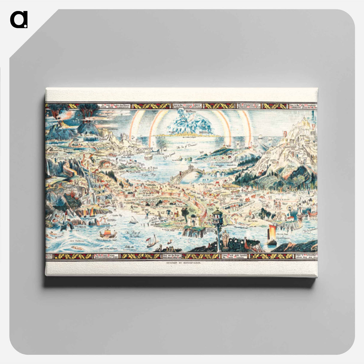 アートパネル-An Ancient Map of Fairyland
 - ボストン公共図書館 Canvas.