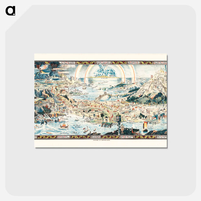 アートポストカード-An Ancient Map of Fairyland
 - ボストン公共図書館 Postcard.