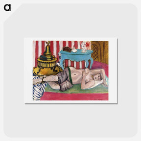 アートポストカード-Odalisque with Green Scarf - アンリ マティス Postcard.