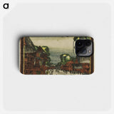 Kannon Temple (Kannon) - 葛飾 北斎 Phone Case.