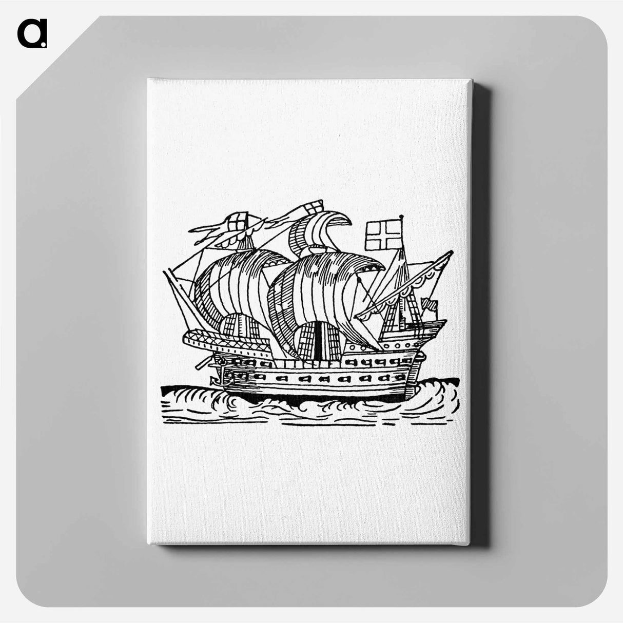 アートパネル-Sea Ship from Real Sailor-Songs
 - 大英図書館 Canvas.