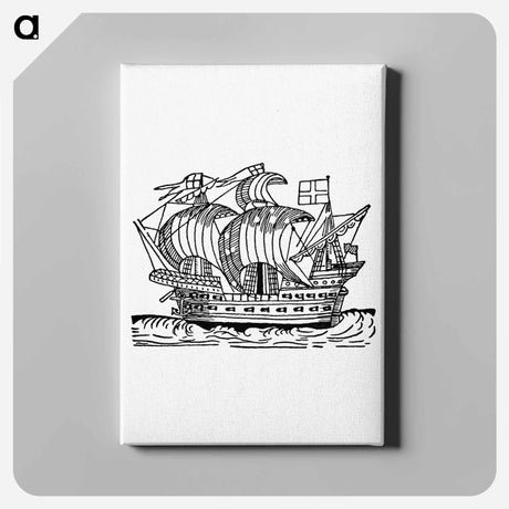 アートパネル-Sea Ship from Real Sailor-Songs
 - 大英図書館 Canvas.