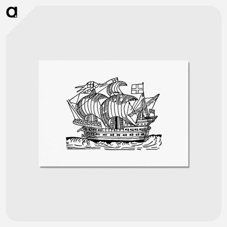 アートポストカード-Sea Ship from Real Sailor-Songs
 - 大英図書館 Postcard.