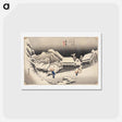 アートポストカード-Evening Snow at Kanbara
 - 歌川 広重 Postcard.