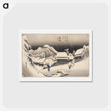 アートポストカード-Evening Snow at Kanbara
 - 歌川 広重 Postcard.