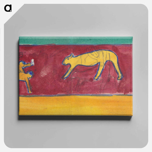 Cave of the Golden Calf: Study for Mural of Calf and Worshipping Figures
 - イェール大学アートギャラリー Canvas.
