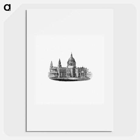 アートポスター-London Buildings Illustrated, a Commercial Directory
 - 大英図書館 Poster.