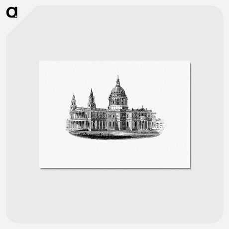 アートポストカード-London Buildings Illustrated, a Commercial Directory
 - 大英図書館 Postcard.