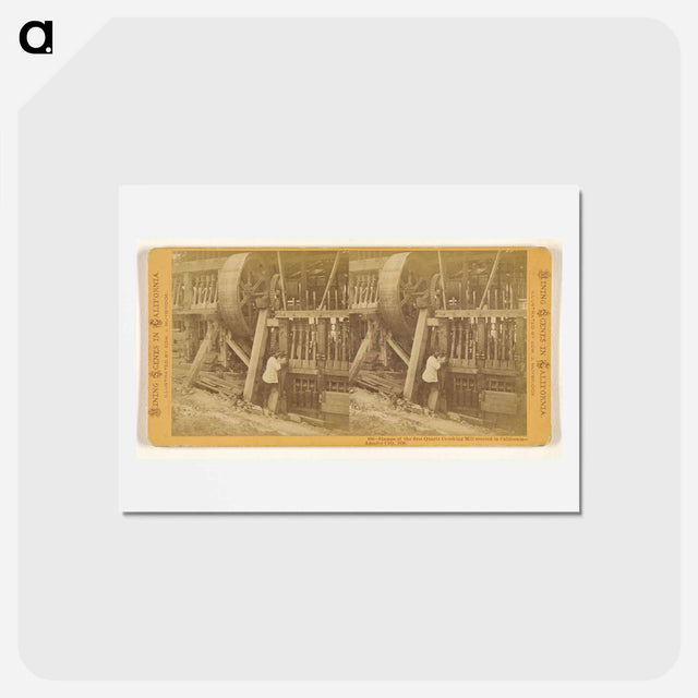 アートポストカード-First Quartz Crushing Mill, Amador City
 - エドワード マイブリッジ Postcard.