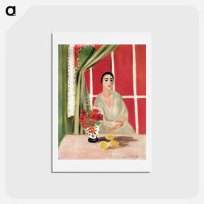 アートポストカード-Figure at the Rideau Releve - アンリ マティス Postcard.