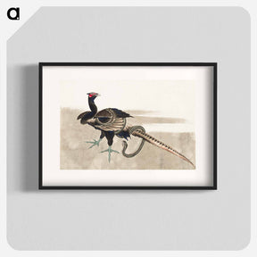 アートポスター-Pheasant and Snake - 葛飾 北斎 Poster.