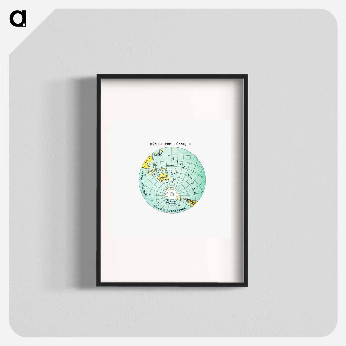 アートポスター-World Atlas from Voyeur's Checklist, General Notions Of Mathematical Geography, Physical Geography, Political Geography, Geology, Biology and Anthropology For The Use Of Travelers, Students And People
 - 大英図書館 Poster.