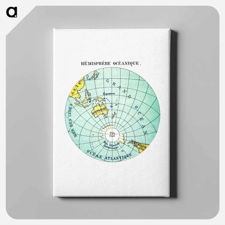アートパネル-World Atlas from Voyeur's Checklist, General Notions Of Mathematical Geography, Physical Geography, Political Geography, Geology, Biology and Anthropology For The Use Of Travelers, Students And People
 - 大英図書館 Canvas.