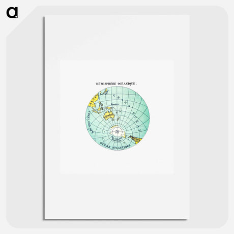 アートポスター-World Atlas from Voyeur's Checklist, General Notions Of Mathematical Geography, Physical Geography, Political Geography, Geology, Biology and Anthropology For The Use Of Travelers, Students And People
 - 大英図書館 Poster.