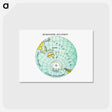 アートポストカード-World Atlas from Voyeur's Checklist, General Notions Of Mathematical Geography, Physical Geography, Political Geography, Geology, Biology and Anthropology For The Use Of Travelers, Students And People
 - 大英図書館 Postcard.