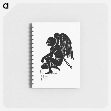 アートメモ帳-Chained Senior Angel Silhouette
 - 大英図書館 Memo.