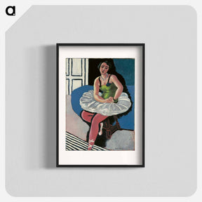 アートポスター-Ballet Dancer Seated on a Stool - アンリ マティス Poster.