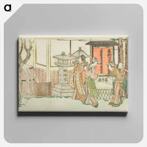 アートパネル-Visiting Oji Inari Shrine - 葛飾 北斎 Canvas.