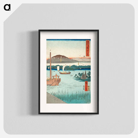 アートポスター-Eight Views of Ōmi
 - 歌川 広重 Poster.