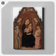 アートパネル-Virgin and Child with Saints and Angels
 - バーンズ・コレクション Canvas.