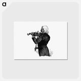 アートポストカード-Fiddler from The Viking Bodleys, An Excursion Into Norway And Denmark
 - 大英図書館 Postcard.
