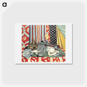 アートポストカード-A Nude Lying on Her Back - アンリ マティス Postcard.