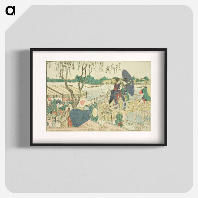 アートポスター-Panoramic Views along the Banks of the Sumida River - 葛飾 北斎 Poster.