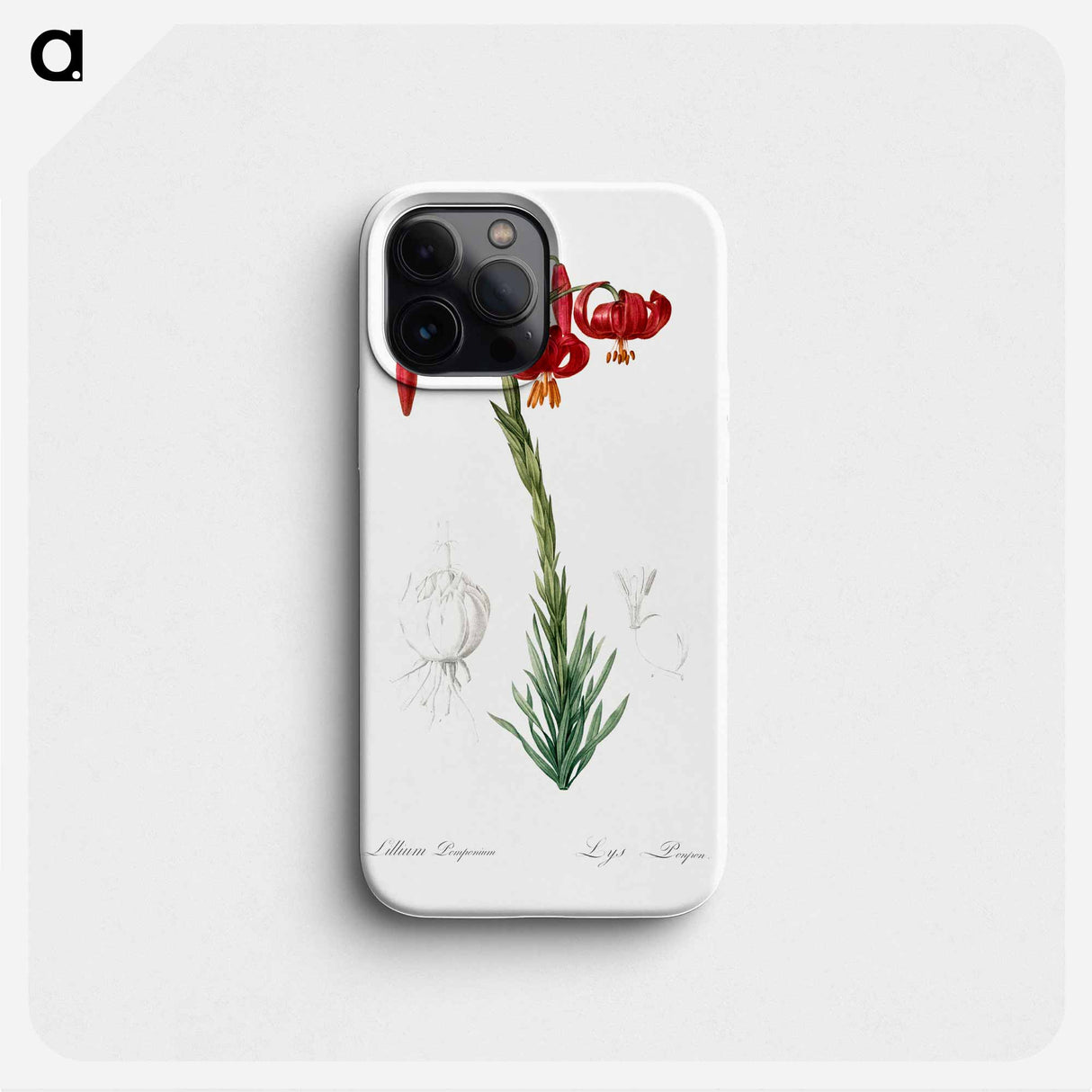 Lily illustration - ピエール ジョゼフ ルドゥーテ Phone Case.