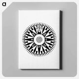 アートパネル-Common Compass Card from The Rob Roy On The Jordan
 - 大英図書館 Canvas.
