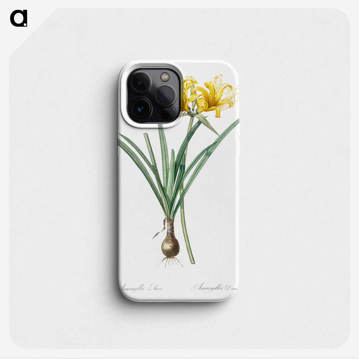 Golden Hurricane Lily - Pierre Joseph Redouté Phone Case.