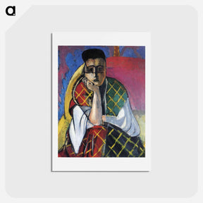 アートポストカード-Odalisque with Gray Pants - アンリ マティス Postcard.