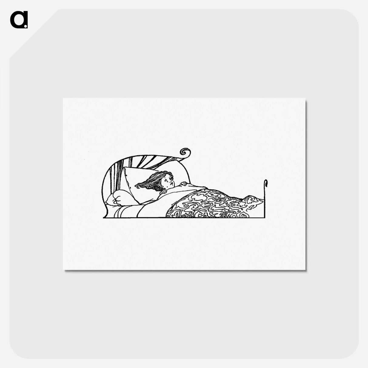 アートポストカード-Bedtime from Verses for Grannie
 - 大英図書館 Postcard.