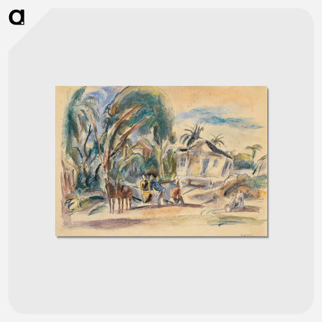 アートポストカード-Landscape, Houses and Trees
 - バーンズ・コレクション Postcard.