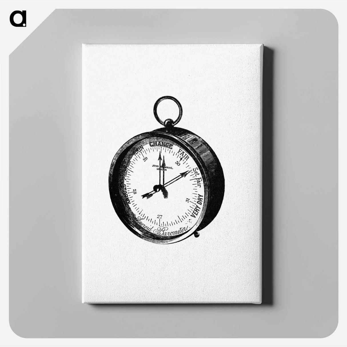 アートパネル-Compass from A Handbook for East-Bourne and Seaford
 - 大英図書館 Canvas.