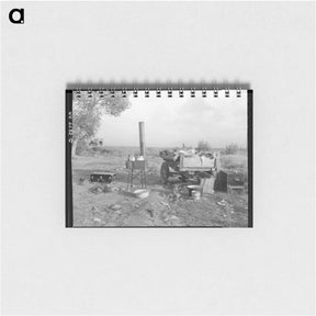 アートメモ帳-Migratory workers' "kitchen" near Shafter - ドロテア ラング Memo.