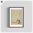 アートポスター-Monk Selling Ceremonial Tea Whisks - 葛飾 北斎 Poster.